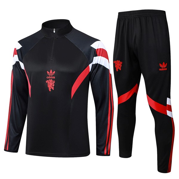 Sudadera De Training Manchester United 2024/25 Negro Rojo